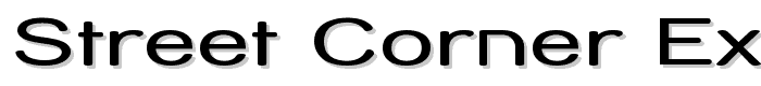 Street Corner Extend font